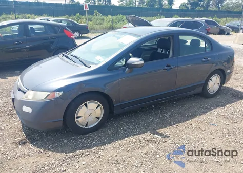 2008 Honda Civic Hybrid из США, поврежденный, VIN JHMFA362X8S024760